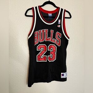 Champion Chicago Bulls Michael Jordan #23 Black Jersey - Size 40